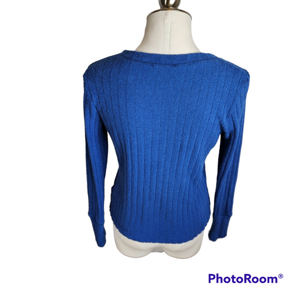 We The Free Oliver Henley Top Sailor Blue Size Medium - Picture 5 of 10